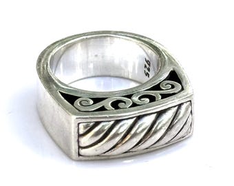 Vintage Sterling Silver Brighton Retired Statement Ring Size 5.75