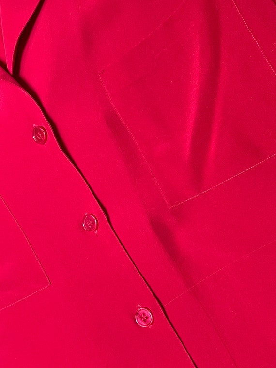 Designer dressy silk swing tunic top, luxurious h… - image 3