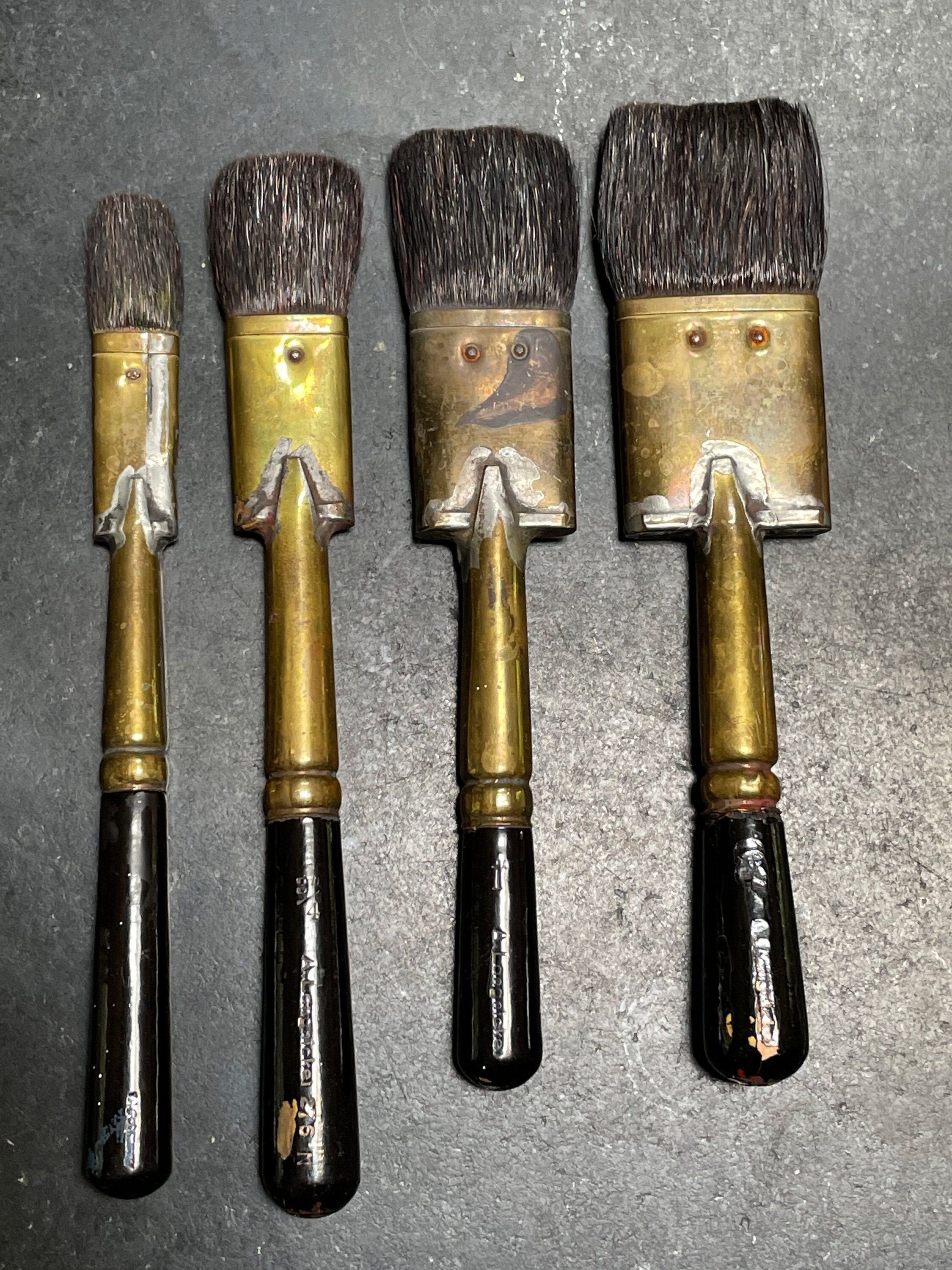 IWOWHERO 1 Set 16Pcs Painting Brush Art Sponge Brush Craft Sponge Brush  Black pens for Drawing Sponge Brushes for Stain Sponge tip Brush Sponge  Paint