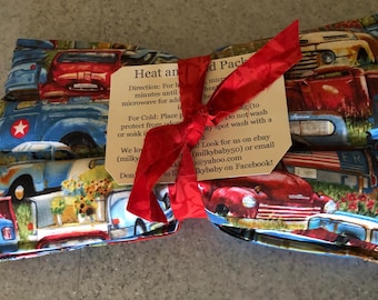 heating  pad rice flax pack neck wrap heat pad   healing  extra long therapy Vintage cars ready to ship