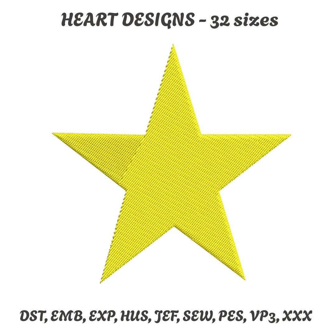 Mini Star Machine Mini Star Machine Embroidery Design, Small Star Embroidery File, 19 ...