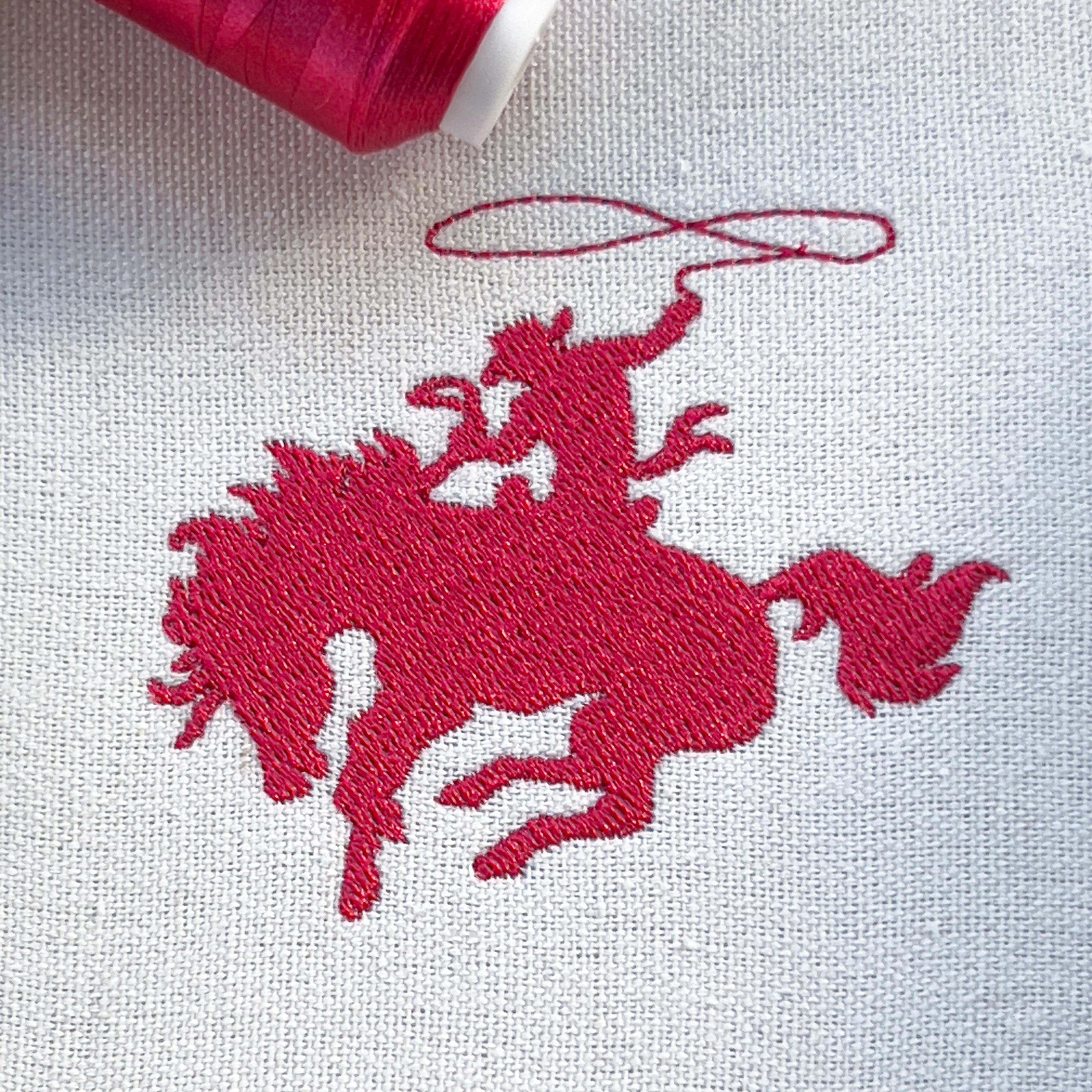 Machine Embroidery Rodeo Cowboy on Horse Embroidery Design, Cowboy Silhouette, Machine ...