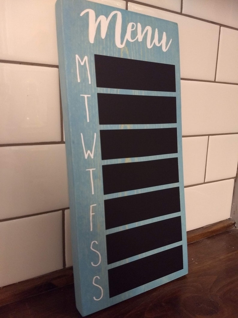 Chalkboard Menu Wooden Farmhouse Sign