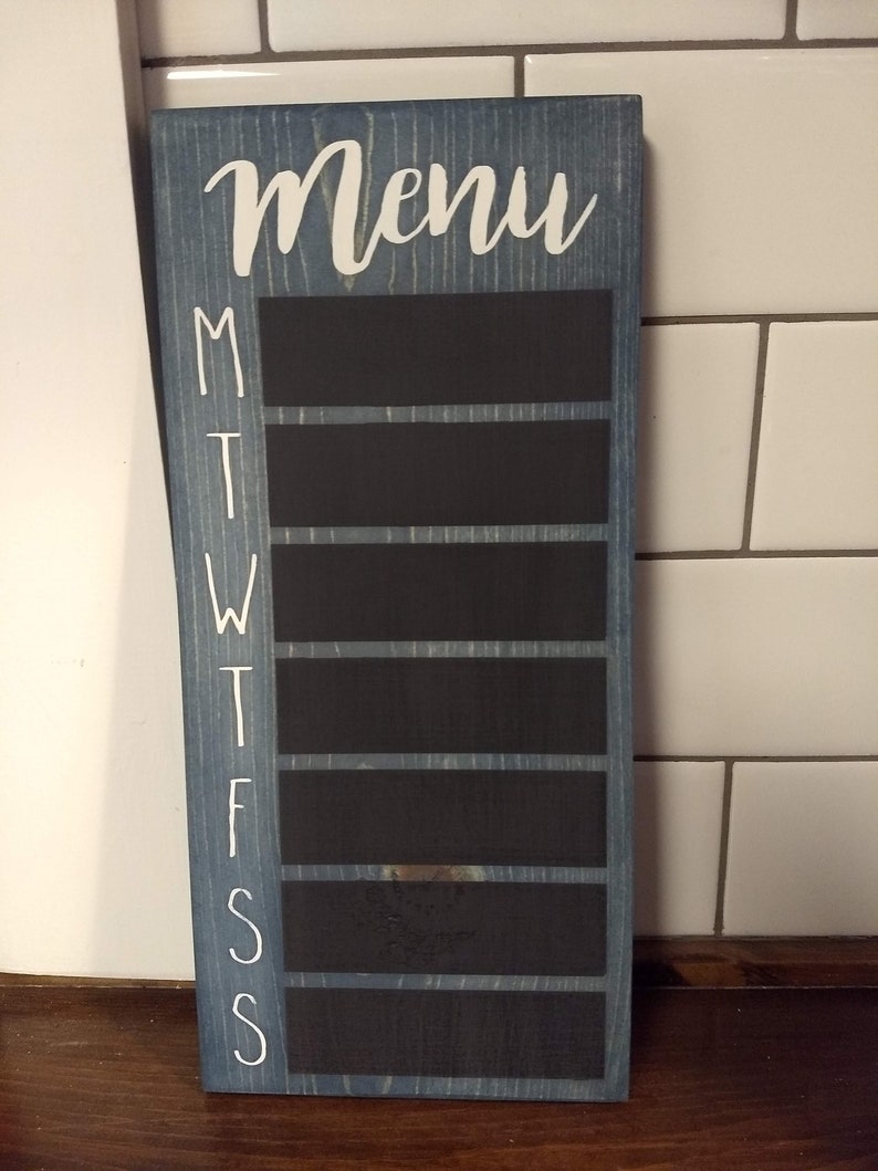 Chalkboard Menu Wooden Farmhouse Sign