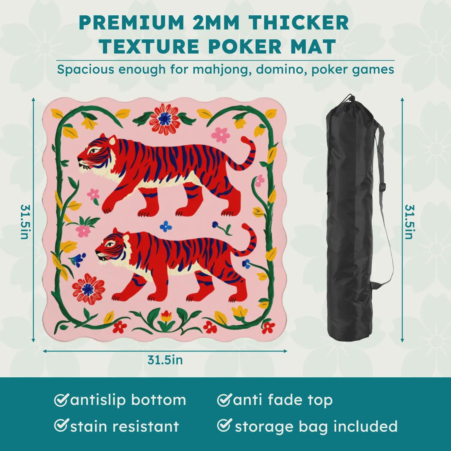 Support Mural Portable Pour Tapis De Jeu – 7 Ou 13 Pochettes Transparentes, Rangement Gain De Place