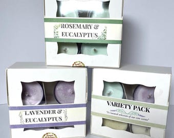 Hand-Poured Soy Votive Candles | Clean Burning, Strong Scent Throw (Set of 4)