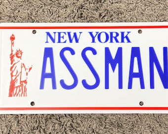 Seinfeld Vanity Plate- Cosmo Kramer Assman