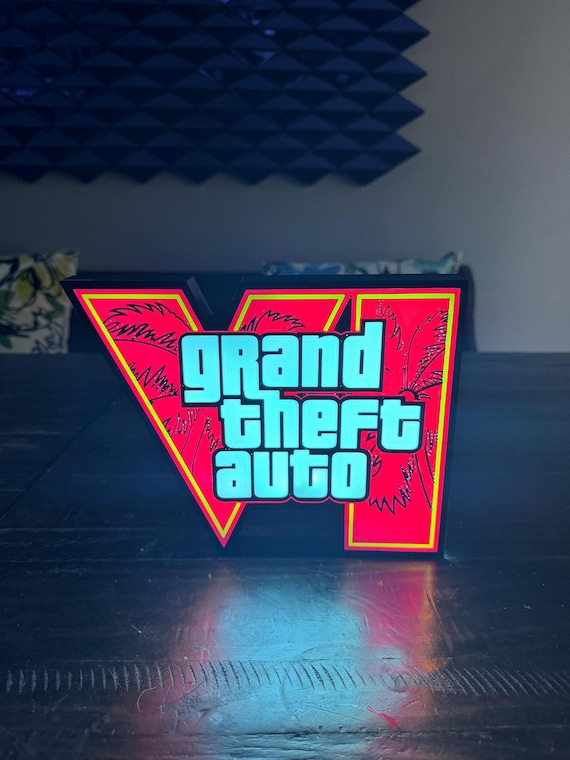 Grand Theft Auto 6 LED Light Box - Etsy