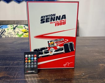 Ayrton Senna LED Light Box
