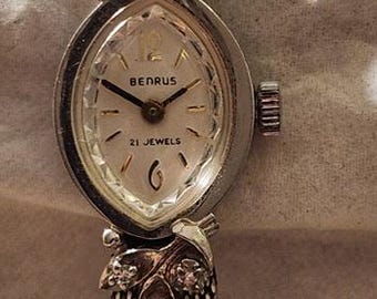 Vintage ladies Benrus 21 jewels automatic watch
