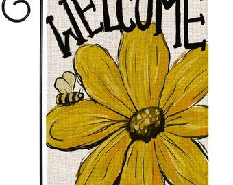 Hello Sunshine Small Garden Flag Vertical Double Sided Spring Summer Burlap Yard Outdoor Decor 12.5 x 18 Inches 109234 Hello Sunshine Small Garden Flag Vertical Double Sided Spring Summer Burlap Yard Outdoor Decor 12.5 x 18 Inches 109234