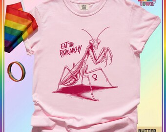 LGBT Pride Shirt,Eat The Patriarchy 1, Funny Pride Tee, Gift for Gay Friend, Queer Humor Apparel, Rainbow Graphic Shirt, LGBTQ+ Style