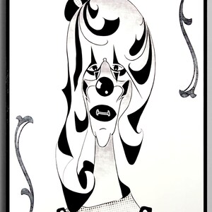 Expressive Figurative Art Print – Expressive Portrait – Black and White Fine Art – Limited Edition– Love Me As I Am