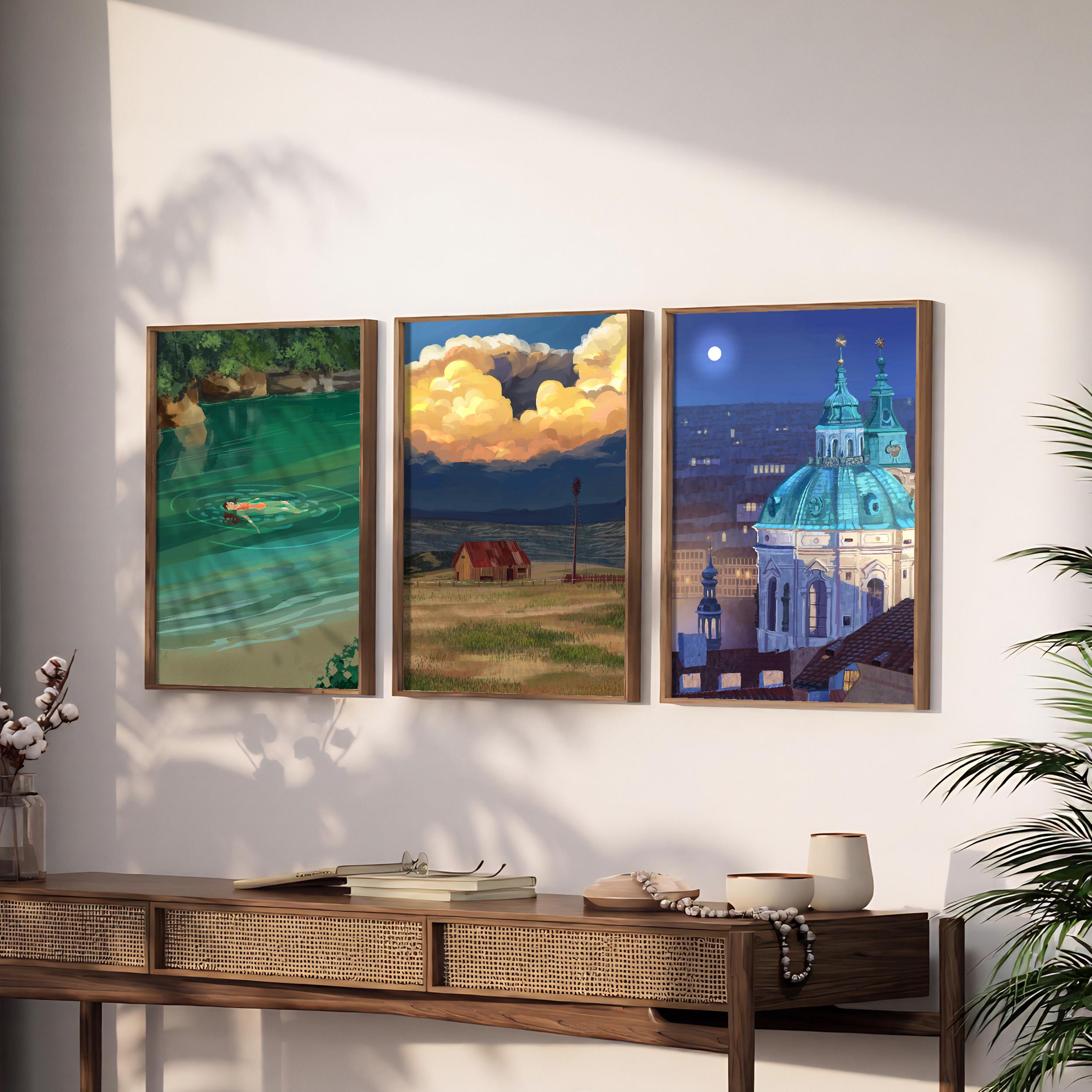 Ghibli wall art - Etsy 日本
