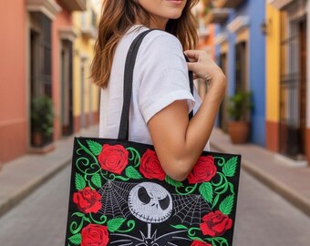 Bolso de mano con figura de esqueleto / Bolso de hombro hecho a mano