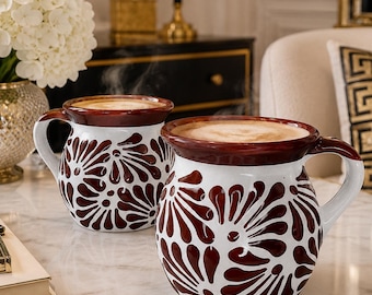 Talavera Mug | Cafe & White | Lead Free
