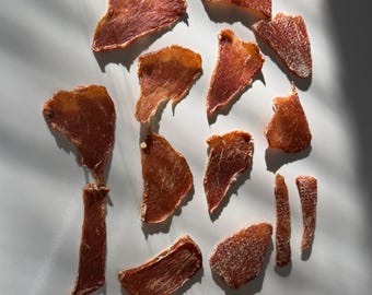 Dehydrated Pork Loin Dog Treats – Single Ingredient Pork Loin Jerky for Dogs/Cats All Natural High Protein dogs and cats treats