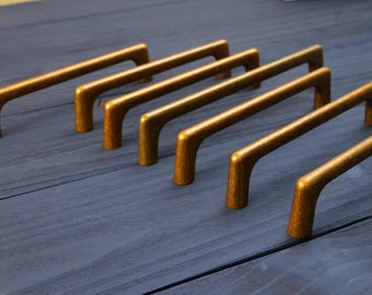 Antique Brass Drawer Pulls: Retro Kitchen Cabinet Handles ,Brushed gold Cupboard knobs,Champagne Gold Knobs Handle,Vintage Hardware Knobs