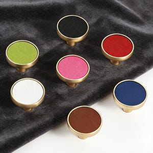 Colorful shell Drawer Knob with plate : Lucky stone dresser closet Knob Handle Art , Round Knob Kitchen Door Pull Handle,Knobs For Kids Room