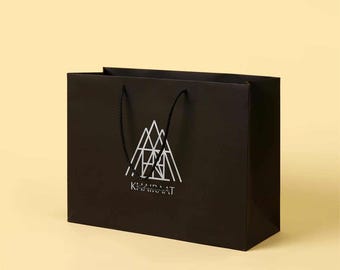 Custom Logo Paper Shopping Bags – Recyclable Boutique Packaging