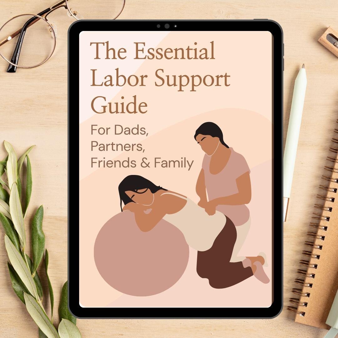 Laboe Workbook Labor Support Guide & Workbook | Birth Partner Tools + Comfort ...
