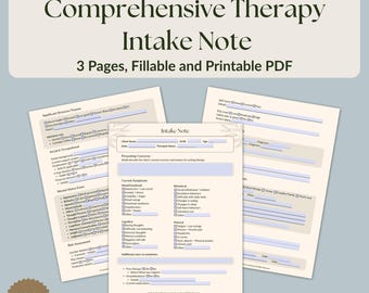 Formularz oceny wstępnej terapii | Pierwsza sesja oceny klinicznej | Szablon dla doradcy ds. zdrowia psychicznego