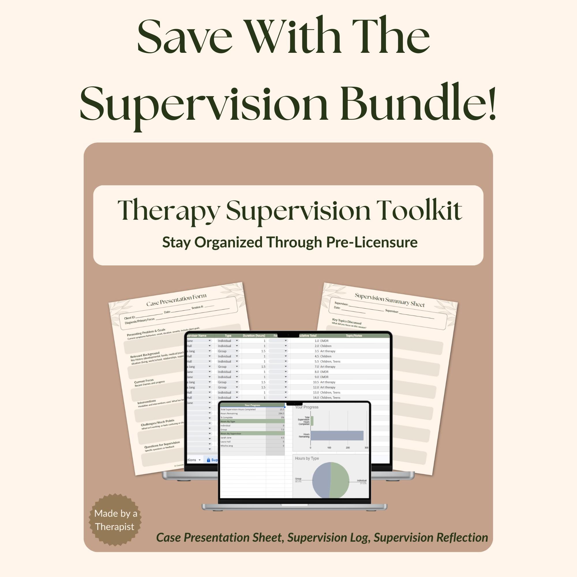 Supervision Notes Template for Therapists | Supervision Summary Sheet ...