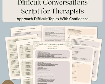 Skrypt trudnych rozmów dla terapeutów | Podwyższanie opłat, ustalanie granic, radzenie sobie ze schematami | Poradnik terapeutyczny