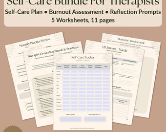 Kit de autocuidado y prevención del agotamiento para terapeutas / Kit de herramientas de bienestar