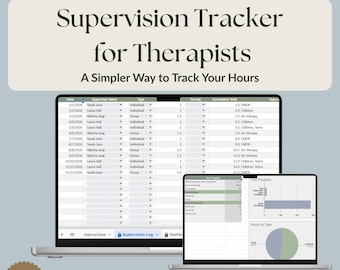 Rejestr godzin superwizji dla terapeutów przed uzyskaniem licencji | Rejestr godzin dla licencjonowanych terapeutów LCSW LPC LMFT