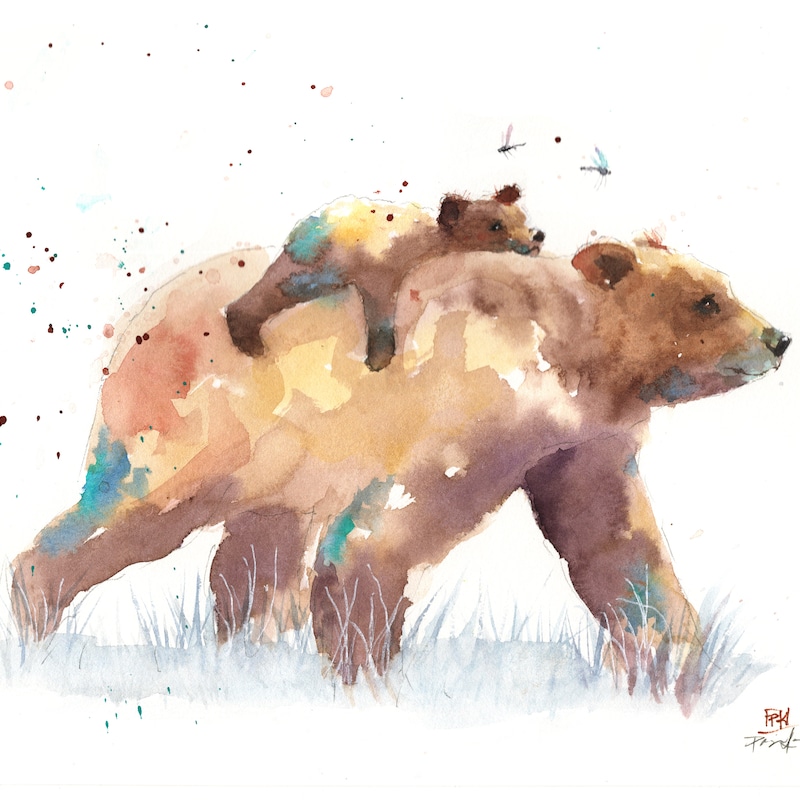 Bear Watercolor - Etsy