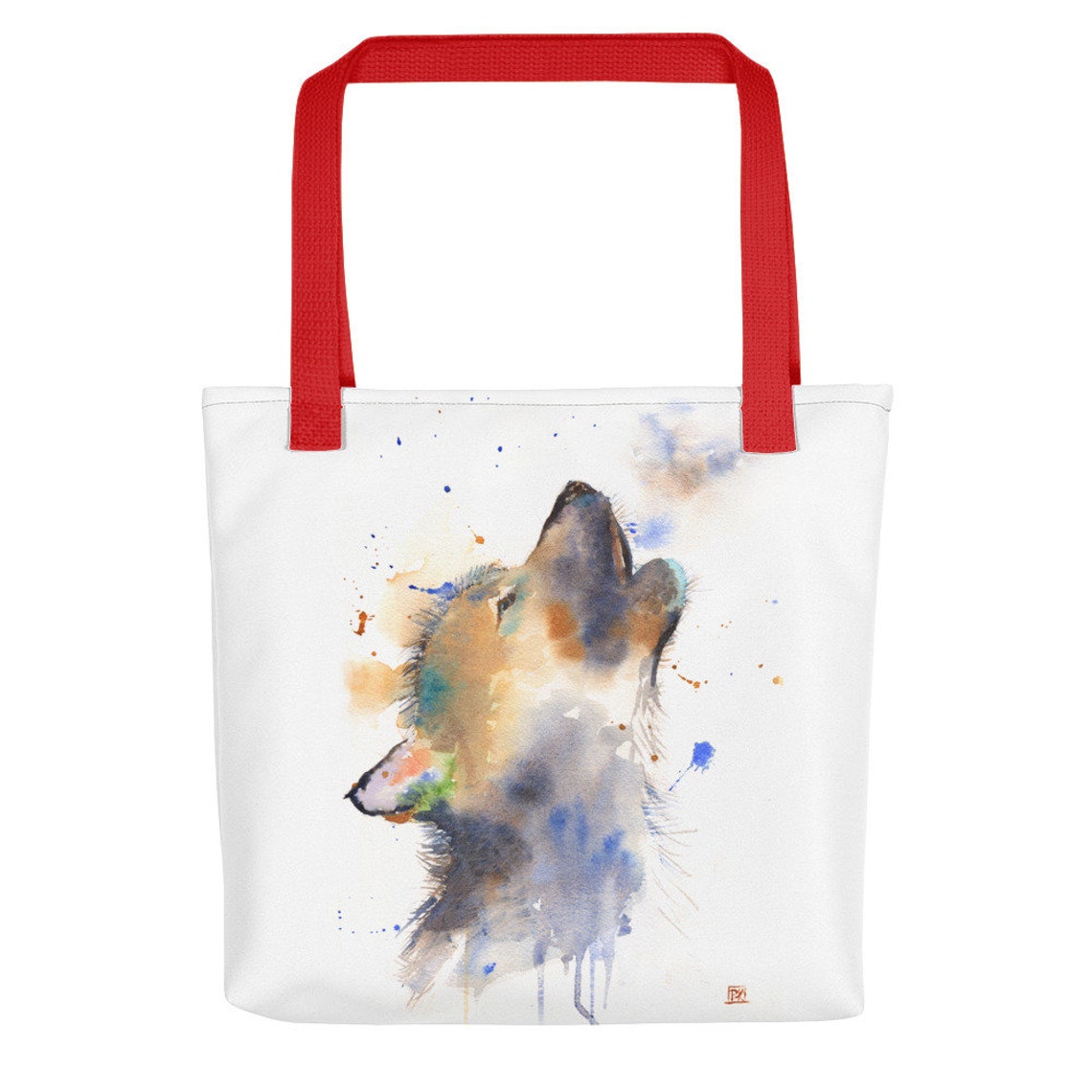 Howling Wolf Tote Bag Howling Wolf Tote Bag Wild Animal Etsy