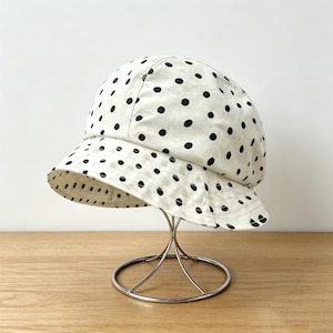 Vintage Polka Dot Hat,Soft Lightweight Dotted Short Brim Hat,Women Summer Hats,Stylish Foldable Hat,Beach Hat,Packable Hat,Fashion Hat