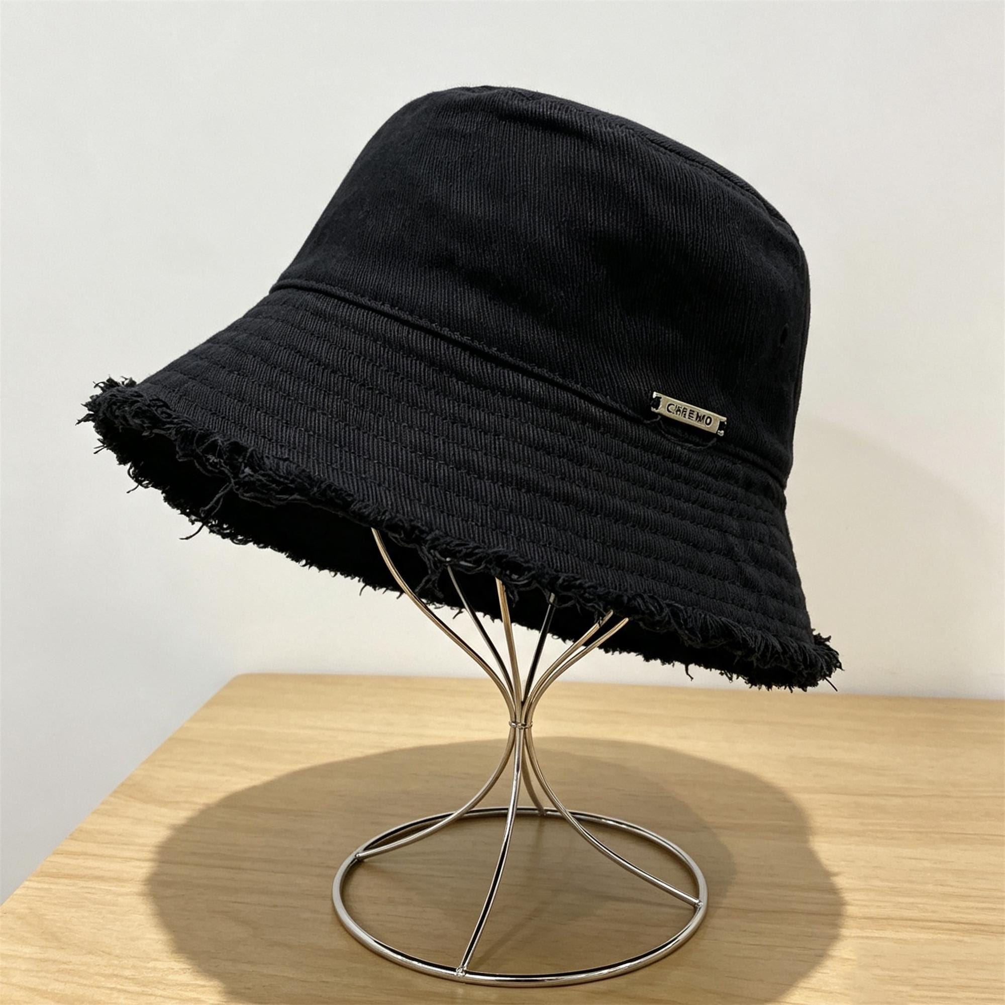 Raw Edge Straw Hat - Etsy