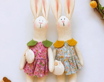 Bunny Doll Sewing Pattern PDF | Stuffed Rabbit Toy | Beginner Sewing Pattern | Video Tutorial