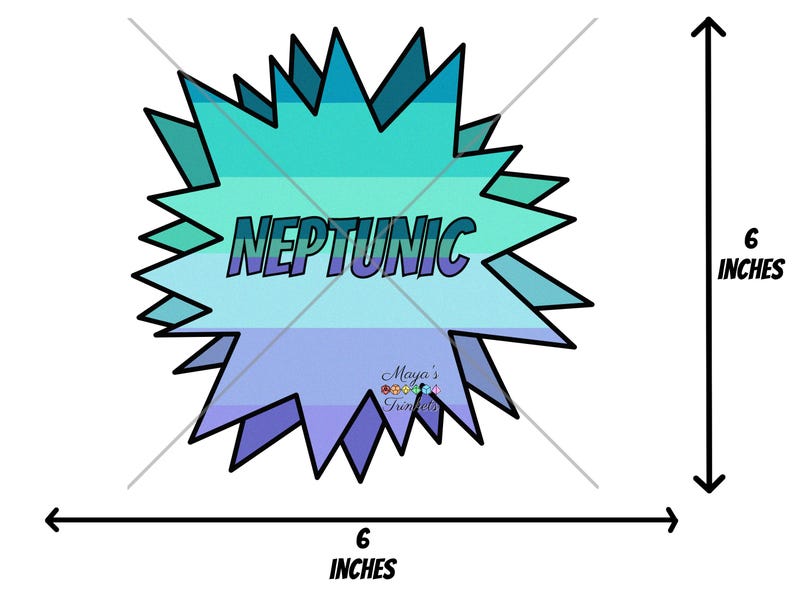 Neptunic Comic Burst Digital PNG Download - Etsy