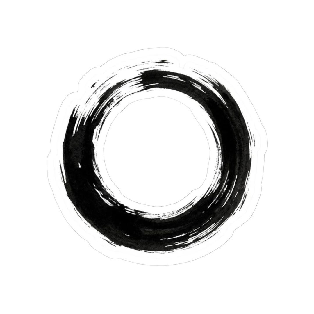 Enso Circle Sticker Zen Sumi-e Ink Art Minimal Japanese Design ...