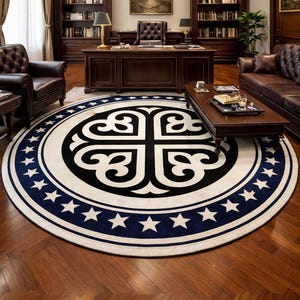 May include: A white ceramic mug with a black handle and the text "But First, Coffee" in a bold, black font. The mug is set against a blurred background, suggesting a cozy setting. The mug appears to be approximately 4 inches tall.