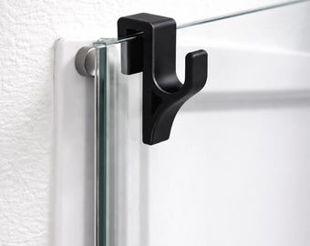 Gancho de ducha de fibra de carbono: organizador de baño sin taladros
