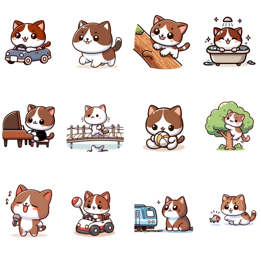 Cute Dog Clipart Set – Instant Digital Download (PNG, Transparent ...