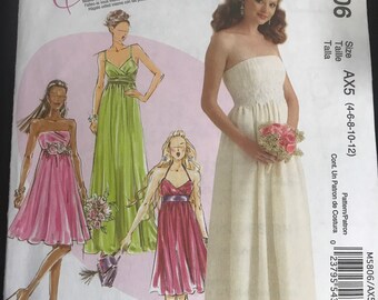 2009 McCall's M5806 Create It! Lined Dress Pattern Sizes 4-12 & 14-20 Uncut