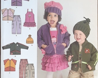 Simplicity 2292 **Toddler's Jacket or Vest, Jumper and Hats,  Size A (Toddler Sizes 1/2-1-2-3-4)