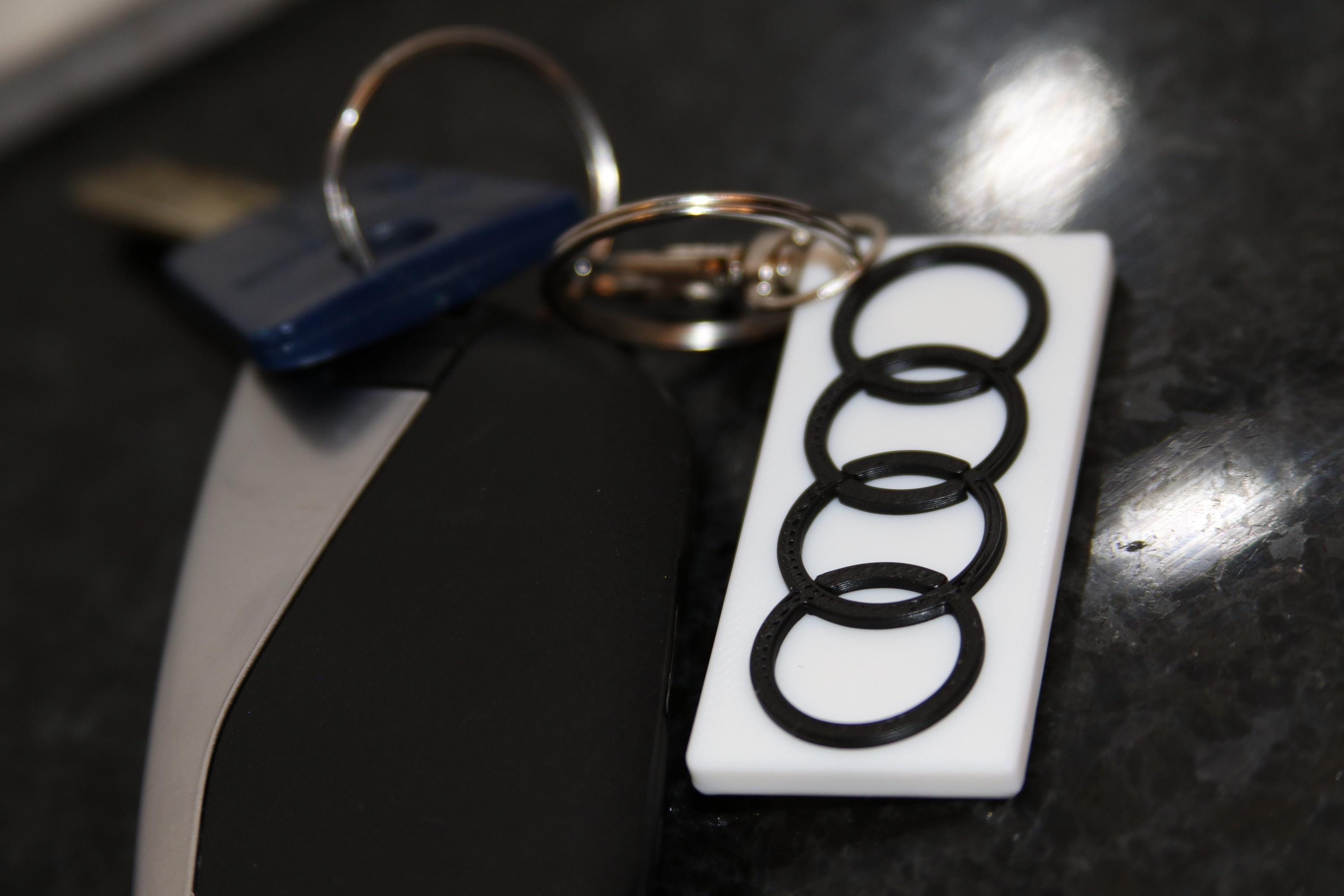 Audi Logo Keyring: Car Enthusiast Accessory - Etsy