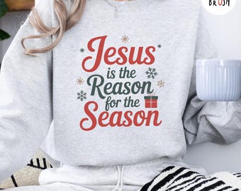 Jesús es la razón de la temporada PNG, Navidad retro (descarga digital)