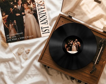 Benutzerdefinierte Schallplatte | Personalisierte Hochzeit Song Geschenk | Jubiläums-Musik-Andenken | Custom 12 "Vinyl | Unser Jubiläumsgeschenk für Ihn Sie