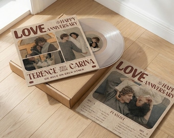 Custom Mixtape Vinyl Record - Personalized Playlist 12" 10" 7", 44 Minutes Long Play, 33 RPM Lathe Cut Vinyl, Custom Audio & Song Gift