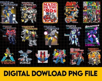Optimus Prime PNG Bundle, Transformers Cartoon (Digital Download)