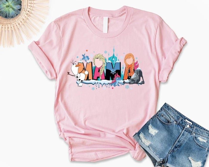 Sweat-shirt maman la reine des neiges, chemise de vacances pour maman princesse, cadeau de tenue d'aventure en famille pour la fête des mères et des voyages image 10