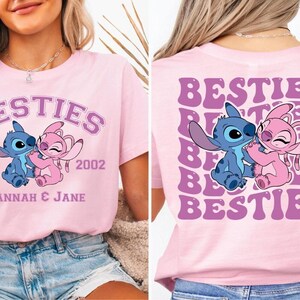Stitch Angel Besties Sweatshirt, Disney Friends Matching Shirt, Stitch Angel Besties Shirt, Disney Stitch Shirt, Disney Besties Shirt image 6