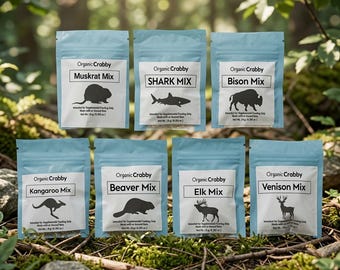 Hermit Crab Variety Pack: Wild and Exotic Game.  Made with organic ingredients.